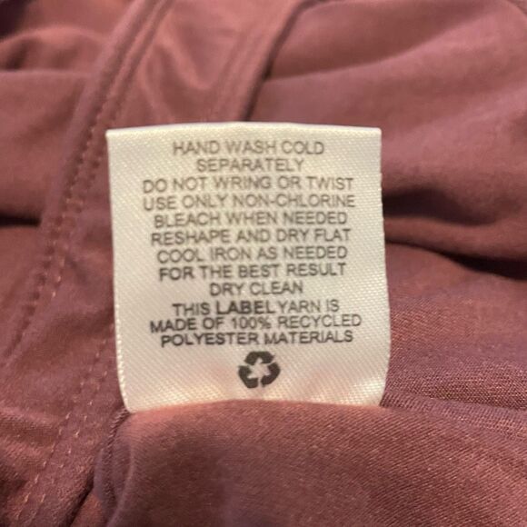 Olive & Oak Long Sleeve Bodysuit Maroon Soft Knit Scoop Neck S - Picture 5 of 5